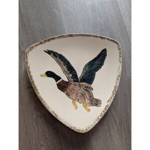 Vintage Holland Mold Ceramic Duck Footed Plate
